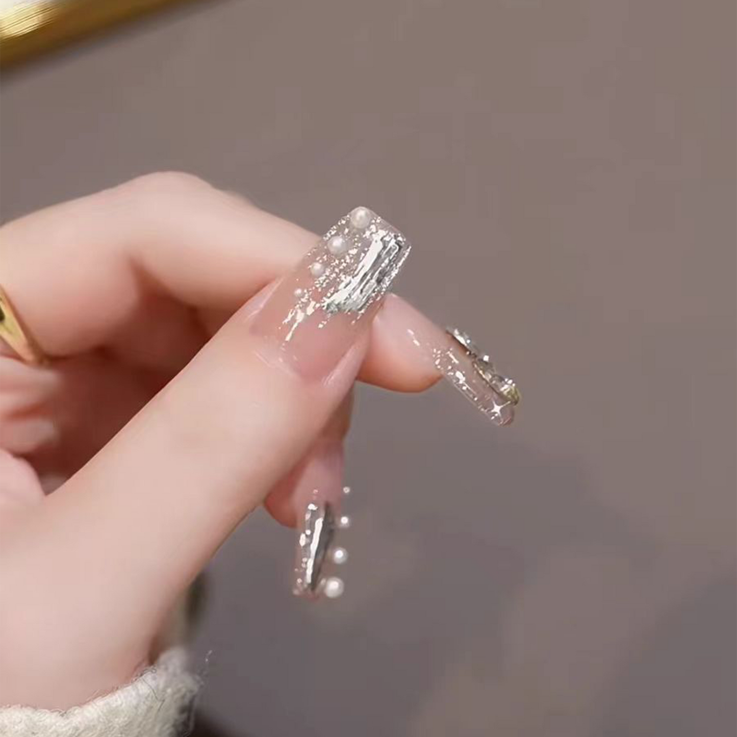 Moonlight Meteor|Glitter Diamond Nail|Press On Nails