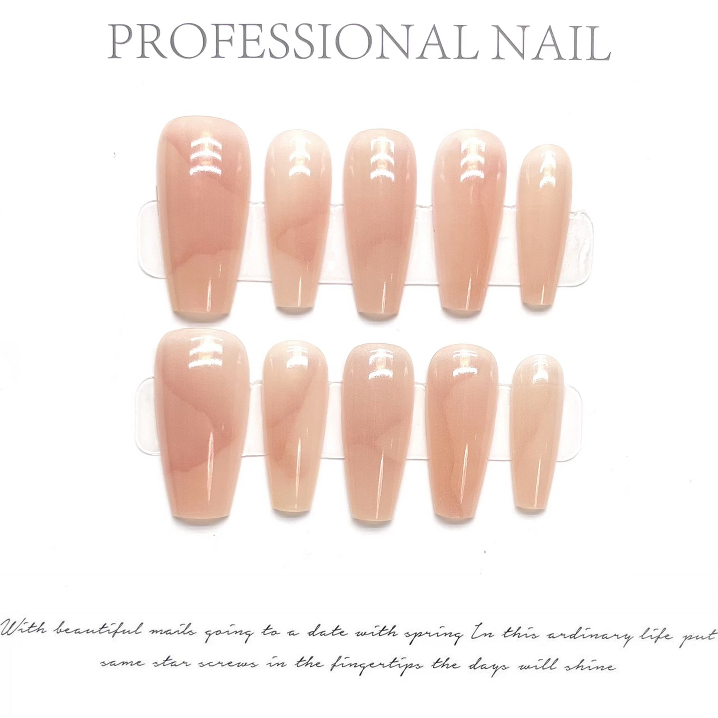 Subway Girl|Coffin Pink Nail|Press On Nails