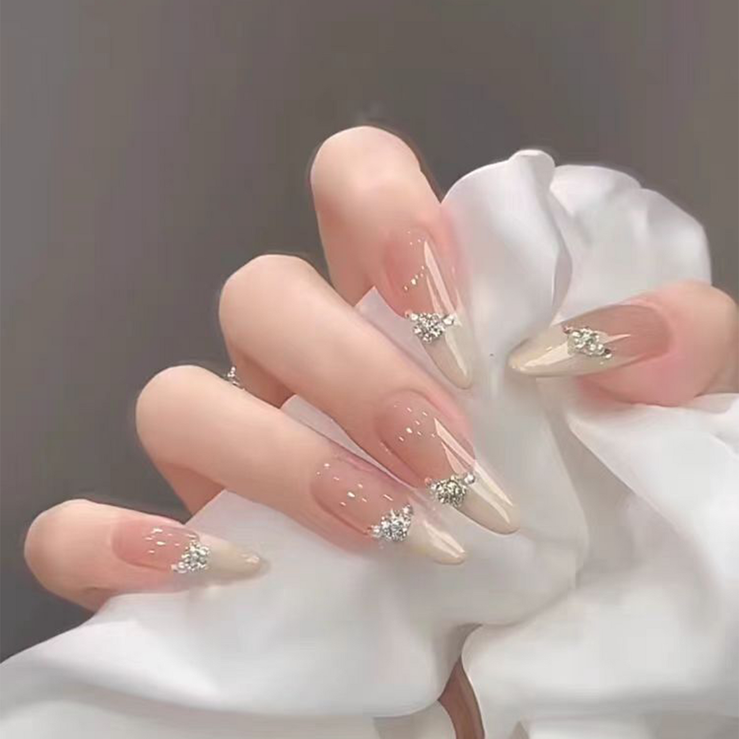 Graceful Temperament|French Stiletto Nail|Press On Nails