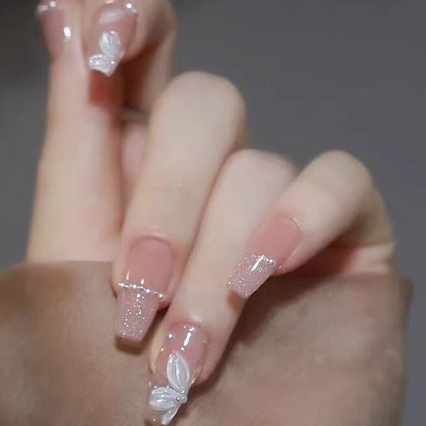 Petal|"Ice-Clear Cat's Eye Nail|Press On Nails