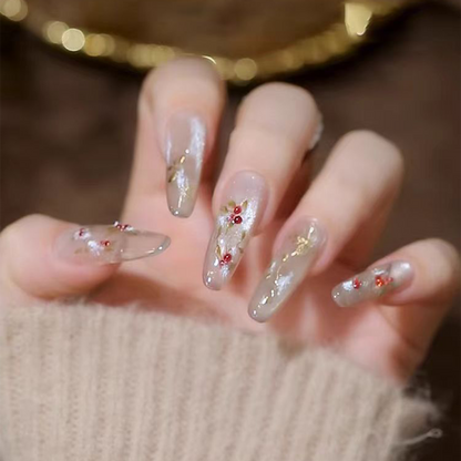 Pining for Love｜Traditional Chinese Style Nail｜ Press On Nails