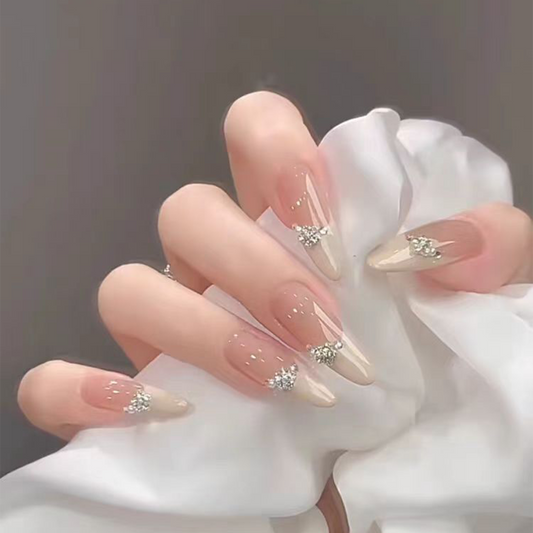 Graceful Temperament｜French Stiletto Nail｜Press On Nails