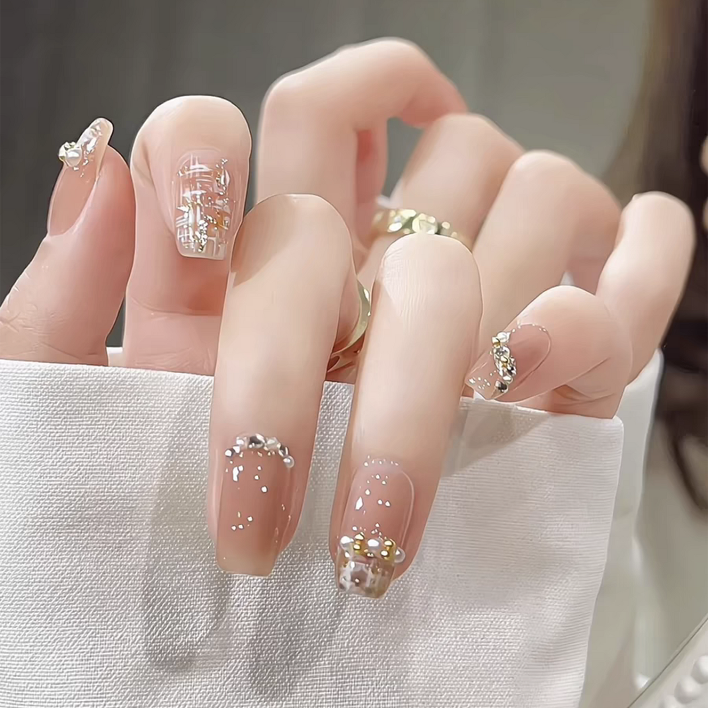 Chanel Inspired｜Pink Coffin Nail｜Press On Nails