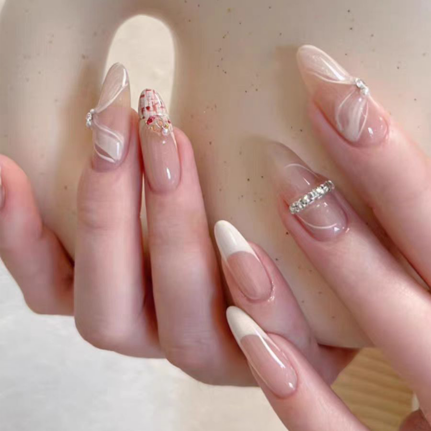 Dancer｜Ballet French Nail｜ Press On Nails